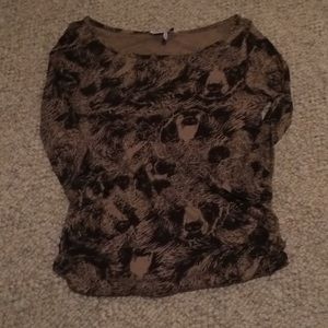 3/4 sleeve bear shirt